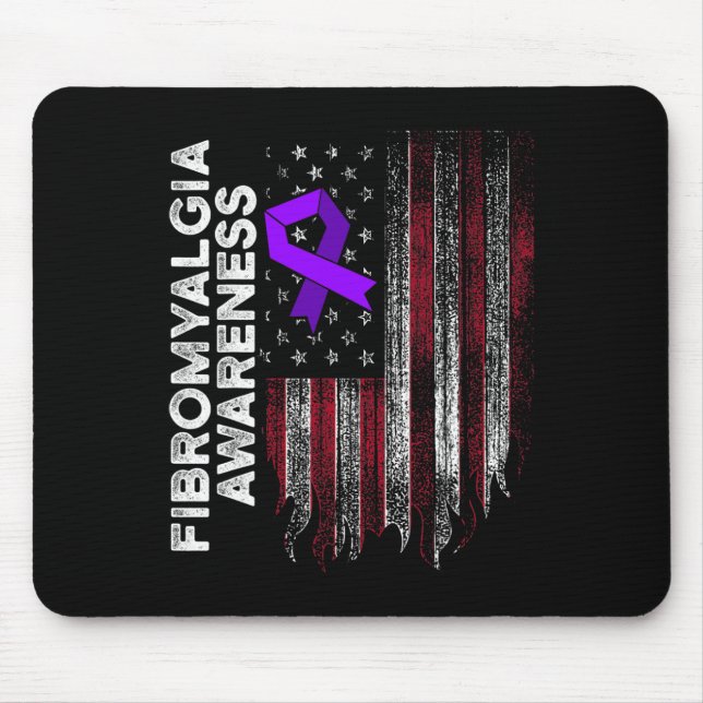 Tapis De Souris Fibromyalgie Survivant Fier Guerrier 11 (Devant)