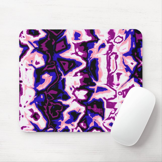 Tapis De Souris Fidèle Bohème Rétro Marbré Rayures Fierté Genderfl (Avec souris)