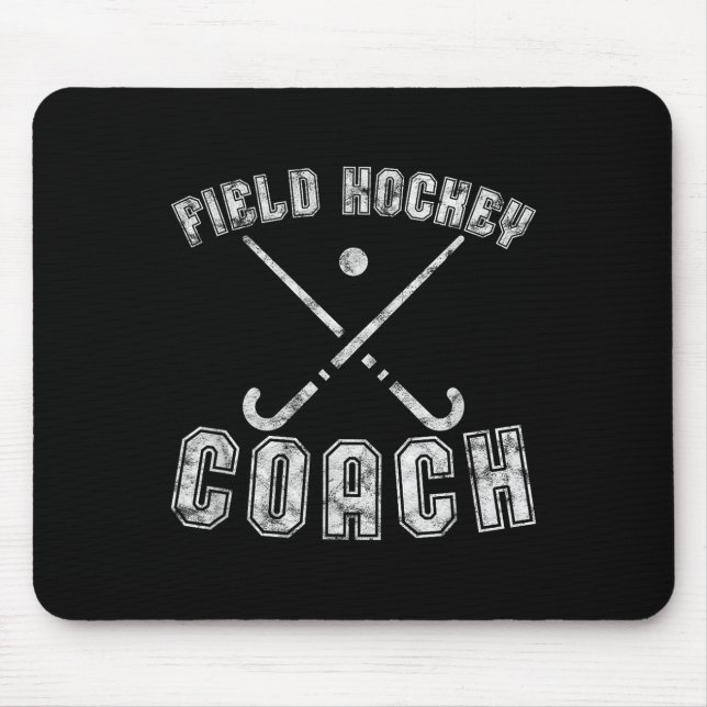 Tapis De Souris Field Hockey Coach Gifts Distressed Field Hockey C (Devant)