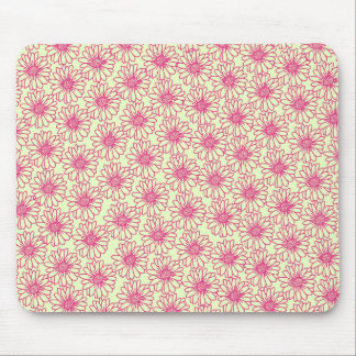Tapis De Souris Field of Daisies Mousepad, Pink Flowers