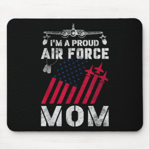 Tapis De Souris Fier Armée de l'air Maman Militaire Us Force aérie
