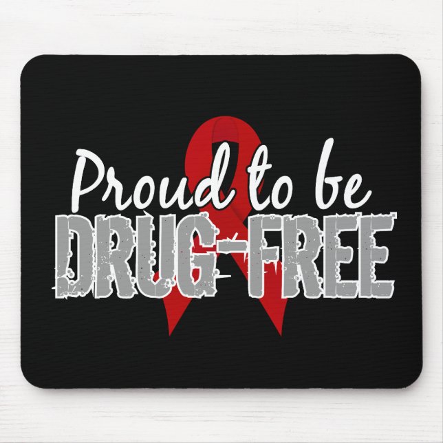 Tapis De Souris Fier d'être drogue libérez (Devant)