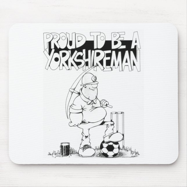 Tapis De Souris Fier d'être un yorkshireman (Devant)