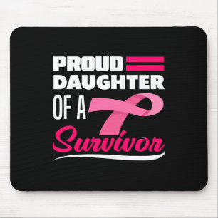 Tapis De Souris Fier Fille D'Une Survivante Maman Cancer Du Sein A