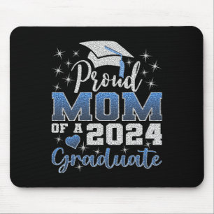 Tapis De Souris Fier Maman De 2024 Diplômé Awesome Family College