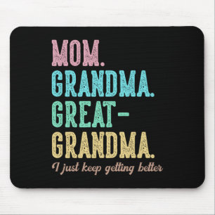 Tapis De Souris Fier Maman Grand-Mère Grand Grand-Grand-Mère Je Co