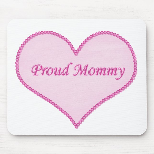 Tapis De Souris Fier maman mousepad, rose (Devant)