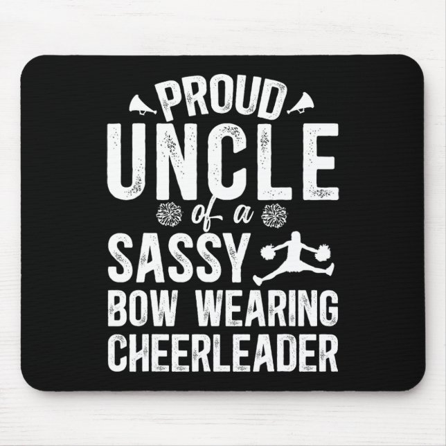 Tapis De Souris Fier oncle d'une meneuse de claque Oncle Cheer Onc (Devant)