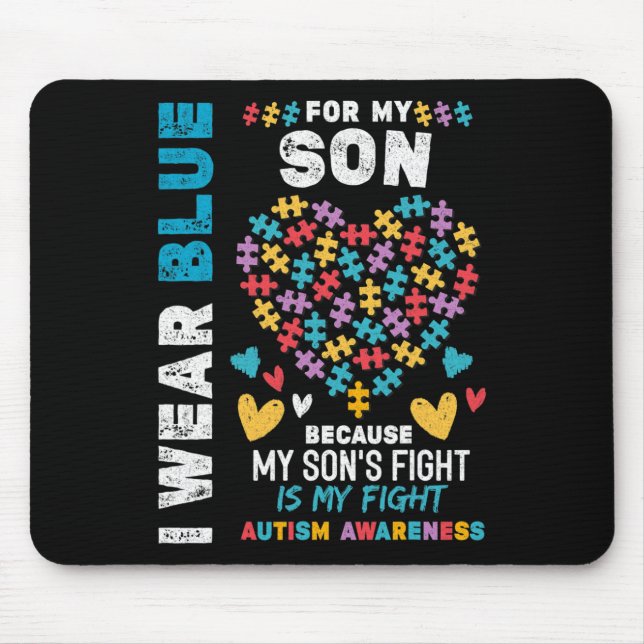 Tapis De Souris Fier papa autiste (Devant)