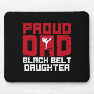 Tapis De Souris Fier Papa Ceinture noire Fille Funny Karate Papa G