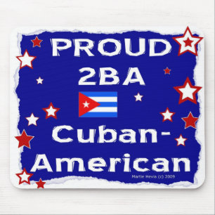 Tapis De Souris Fière 2B A Cubano-Américain - Mousepad