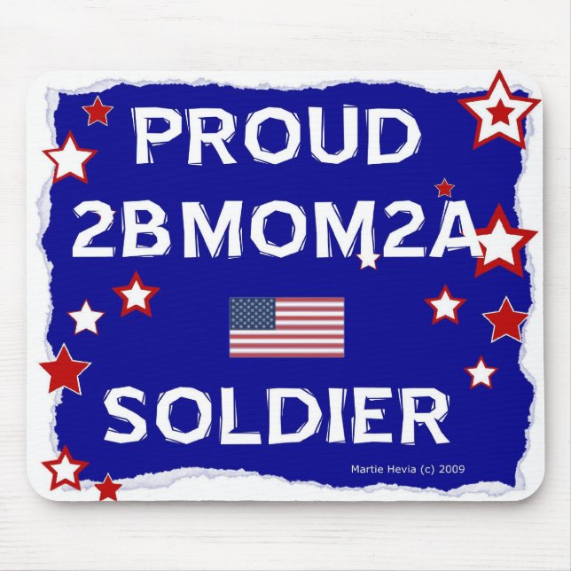 Tapis De Souris Fière 2BMOM2A Soldat - Mousepad (Devant)