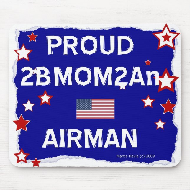 Tapis De Souris Fière 2BMOM2An Airman - Mousepad (Devant)