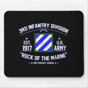 Tapis De Souris Fière 3ème Division D'Infanterie Rock Of Marne Us