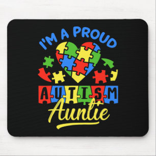 Tapis De Souris Fière Autisme Tante Sensibilisation Tante Autiste