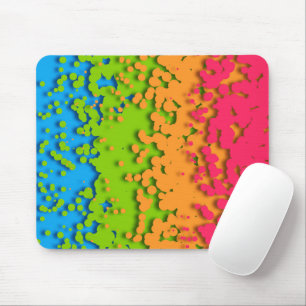 Tapis De Souris Fière de Groovy Rétro Bubbly Trippy Funky Panroman