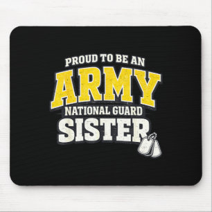 Tapis De Souris Fière garde nationale de l'armée sœur famille mili