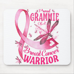 Tapis De Souris Fière Grammie D'Un Cancer Du Sein Guerrier Sensibi