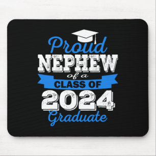 Tapis De Souris Fière Nephew De 2024 Diplômé Awesome Famille Colle