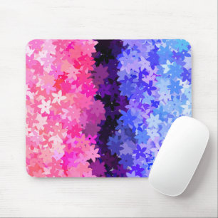 Tapis De Souris Fière Omnisexualité Groovy Boho Quirky Rétro Flora