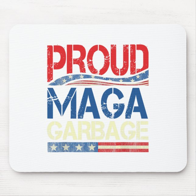 Tapis De Souris Fière ordure Trump Supporter (Devant)
