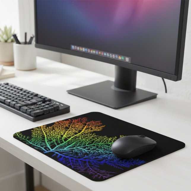 Tapis de souris Fierté Algues Arc-en-ciel (Créateur téléchargé)