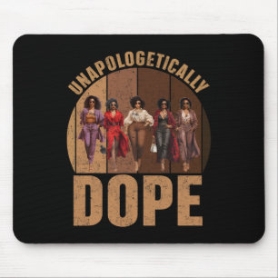 Tapis De Souris Fierté de drogue noir sans excuses Afro Histo noir