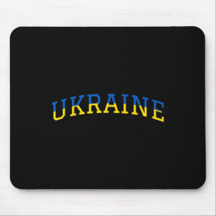 Tapis De Souris Fierté de soutien patriotique bleu jaune ukrainien