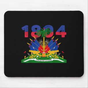 Tapis De Souris Fierté du drapeau haïtien 1804 Fête de l'Indépenda
