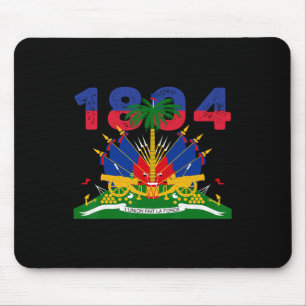 Tapis De Souris Fierté du drapeau haïtien 1804 Jour de l'indépenda