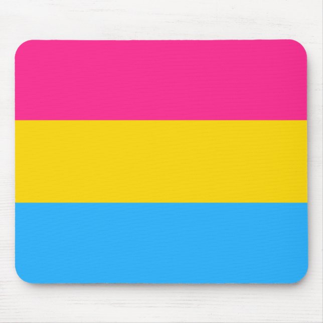 Tapis De Souris Fierté pansexuelle (Drapeau pan) (Devant)