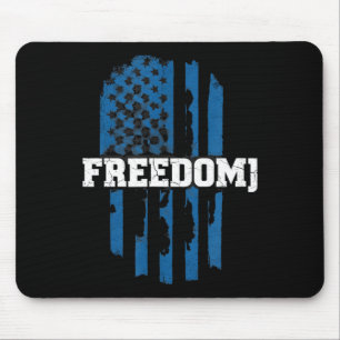 Tapis De Souris fierté patriotique bleu américain drapeau liberté
