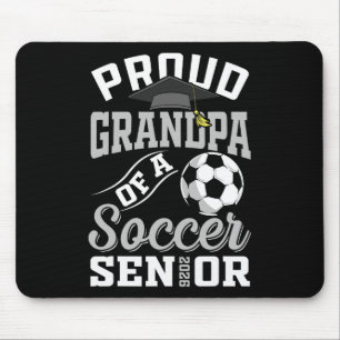 Tapis De Souris Fierts Grand-père d'un senior de soccer Cl de la p