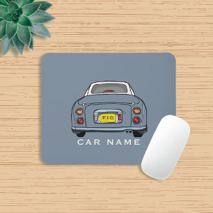 Tapis De Souris Figarations Lapis Grey Figaro Car Monogram Name