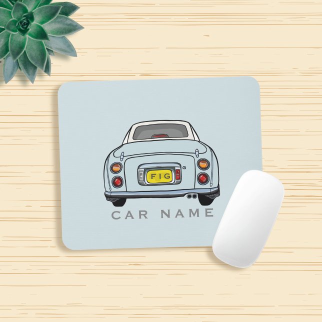 Tapis De Souris Figarations Pale Aqua Figaro Voiture Pad (Love pale aqua figaros and need a mouse mat? Add your name to this one!)