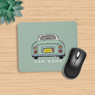 Tapis De Souris Figarines Emerald Green Figaro Nom de voiture Mono