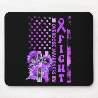 Tapis De Souris Fight USA Flag Sunflower Christian Overdose Award