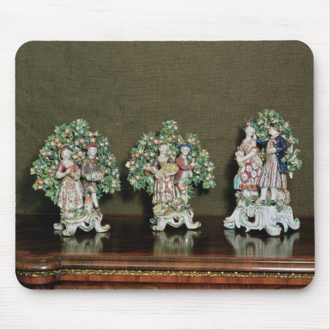Tapis De Souris Figures de porcelaine d'arc, 1761 (Devant)