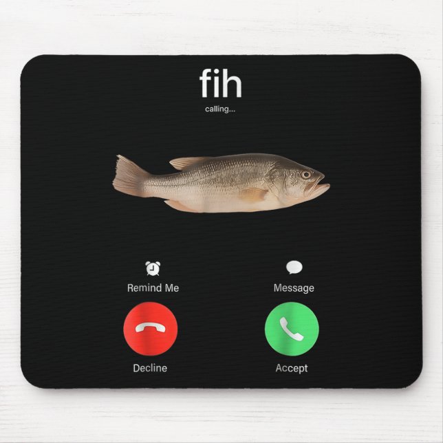 Tapis De Souris Fih Appel Me Rappel Message Refuser Accepter Télép (Devant)