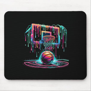 Tapis De Souris Filet de cerceau Splash Color Dripping Colorful Sk