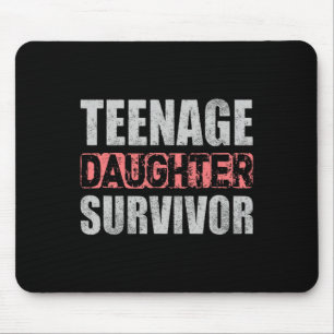 Tapis De Souris Fille Adolescente Survivant Parents Citer Pères Da