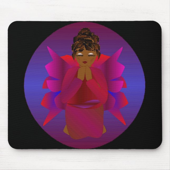 Tapis De Souris "Fille ange" Mousepad (Devant)