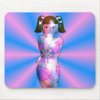 Tapis de souris Fille Anime Cyber Y2K Rose Starbur