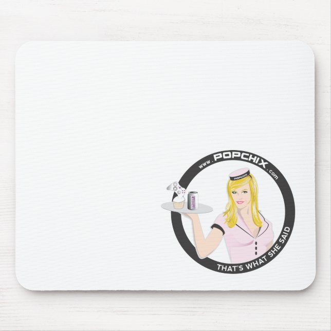 Tapis De Souris Fille blonde Mousepad de PopChiX (Devant)