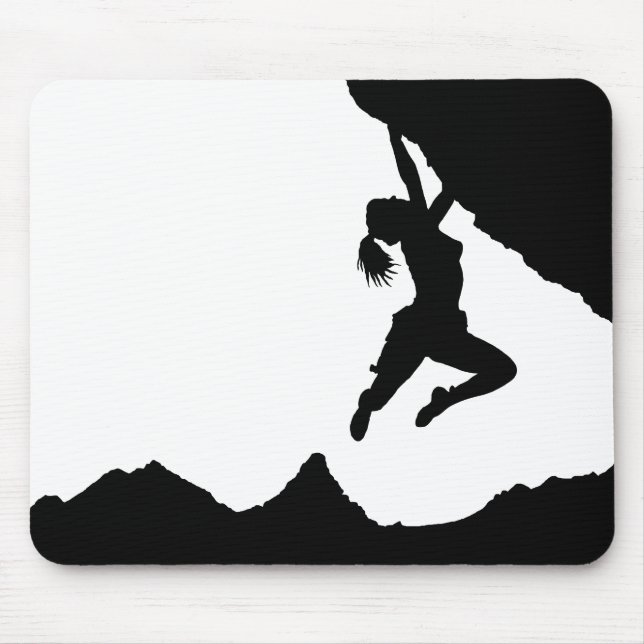Tapis De Souris fille boulderer et Matterhorn (Devant)