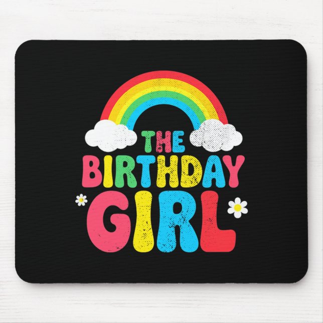 Tapis De Souris Fille d'anniversaire 2e 3e 4e 5e 6e 7e 8e 9e Fille (Devant)