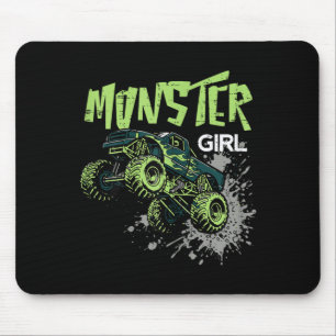 Tapis De Souris Fille de camion monstre de course 4x4 famille appa