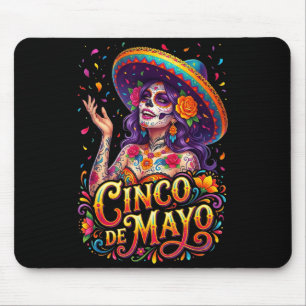 Tapis De Souris Fille de Cinco de mayo fiesta mexicaine 5 mai Cinc