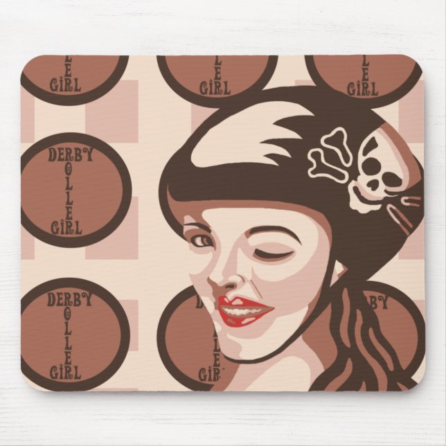 Tapis De Souris fille de Derby de rouleau (Devant)
