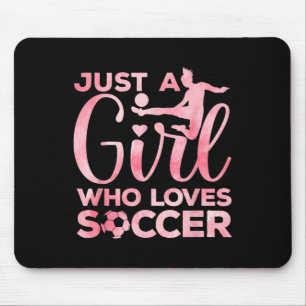 Tapis De Souris Fille de football Art pour filles enfants tout-pet